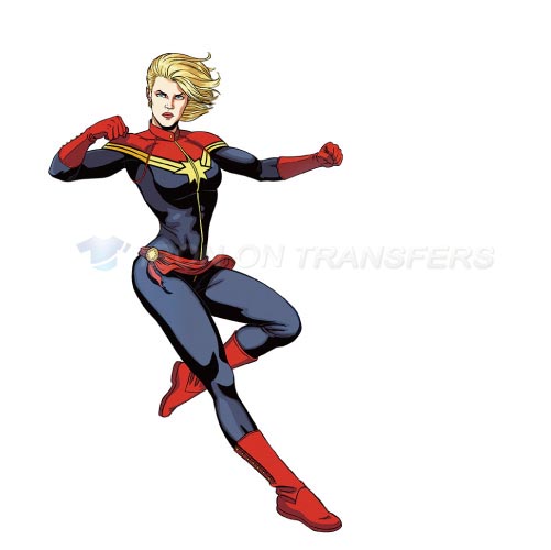 Captain Marvel Iron-on Stickers (Heat Transfers)NO.5853